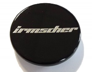 Tapas centrales con el logotipo de Irmscher (negro)